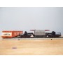 Märklin métal 4617 . 2, wagon surbaissé type SSI 53 AEG  DB  BO