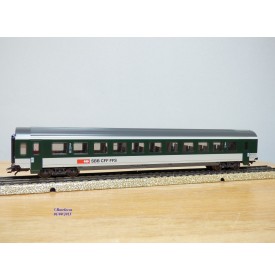 Märklin 4032 voiture grandes lignes A4ümg à feux de fin de convoi 1 Kl. DB BO