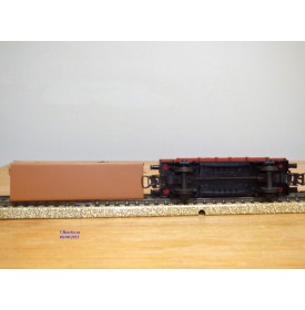 ELECTROTREN  1016, wagon plat chargé de fagots   RENFE   BO