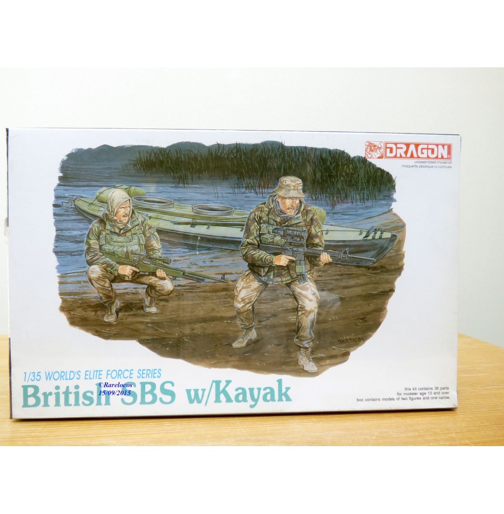 DRAGON 3023, commandos anglais SBS avec kayak 1/35  NEUF