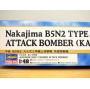 HASEGAWA 09396, bombardier torpilleur embarqué japonais NAKAJIMA B5N2 type 97  KATE Model 3 et torpille   Neuf  BO 1/48