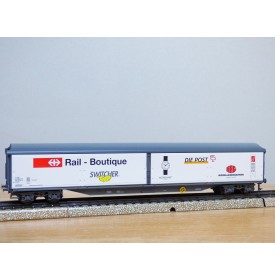 HAG  74030/ 385.01, wagon couvert à parois coulissantes  type Habils  RAIL - BOUTIQUE  SBB  neuf  BO