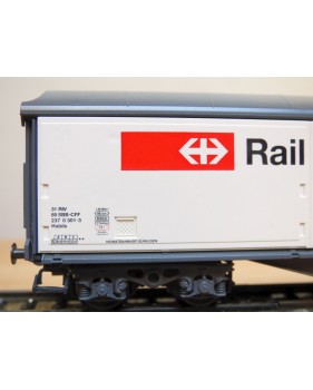 HAG  74030/ 385.01, wagon couvert à parois coulissantes  type Habils  RAIL - BOUTIQUE  SBB  neuf  BO