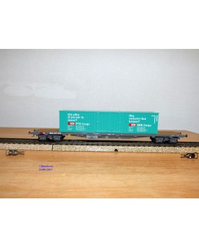 HAG 390.01 , wagon plat type Sgss + conteneurs 40'  Cargo    SBB  BO