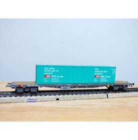 HAG 390.01 , wagon plat type Sgss + conteneurs 40'  Cargo    SBB  BO