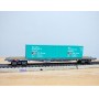 HAG 390.01 , wagon plat type Sgss + conteneurs 40'  Cargo    SBB  BO