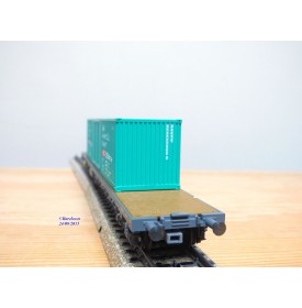 HAG 390.01 , wagon plat type Sgss + conteneurs 40'  Cargo    SBB  BO
