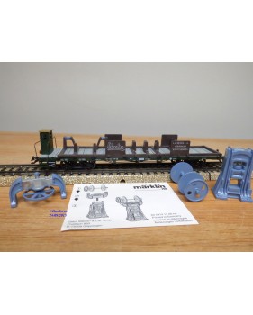 Märklin métal 4617 Wagon surbaissé EVS DB BO