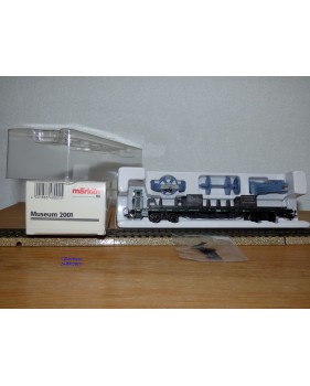 Märklin métal 4617 Wagon surbaissé EVS DB BO