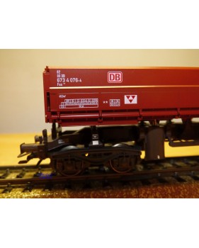 Märklin métal 4617 Wagon surbaissé EVS DB BO