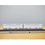 HAG 398 . 04 , wagon plat type Sgs + conteneurs citernes  de 30 '  Giezendammer   SBB  BO