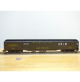 RIVAROSSI  2716, voiture mixte passager / fourgon  ( Heavyweight Combine  ) N°: 2602  ATSF  neuf  BO