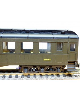 RIVAROSSI  2716, voiture mixte passager / fourgon  ( Heavyweight Combine  ) N°: 2602  ATSF  neuf  BO