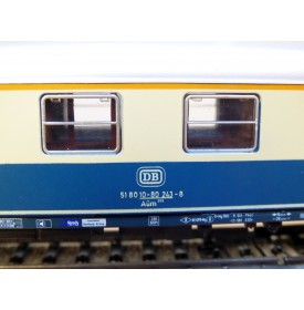 Märklin 4032 voiture grandes lignes A4ümg à feux de fin de convoi 1 Kl. DB BO