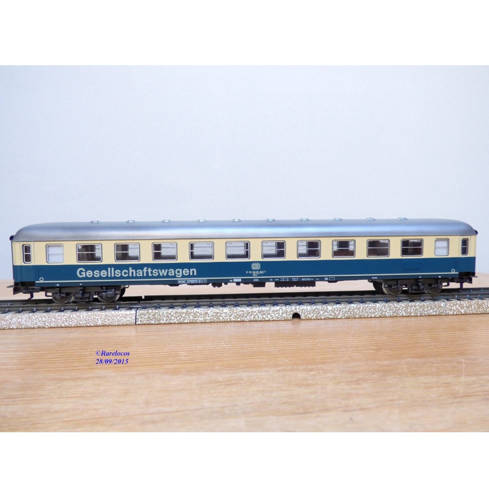 Märklin 4032 voiture grandes lignes A4ümg à feux de fin de convoi 1 Kl. DB BO