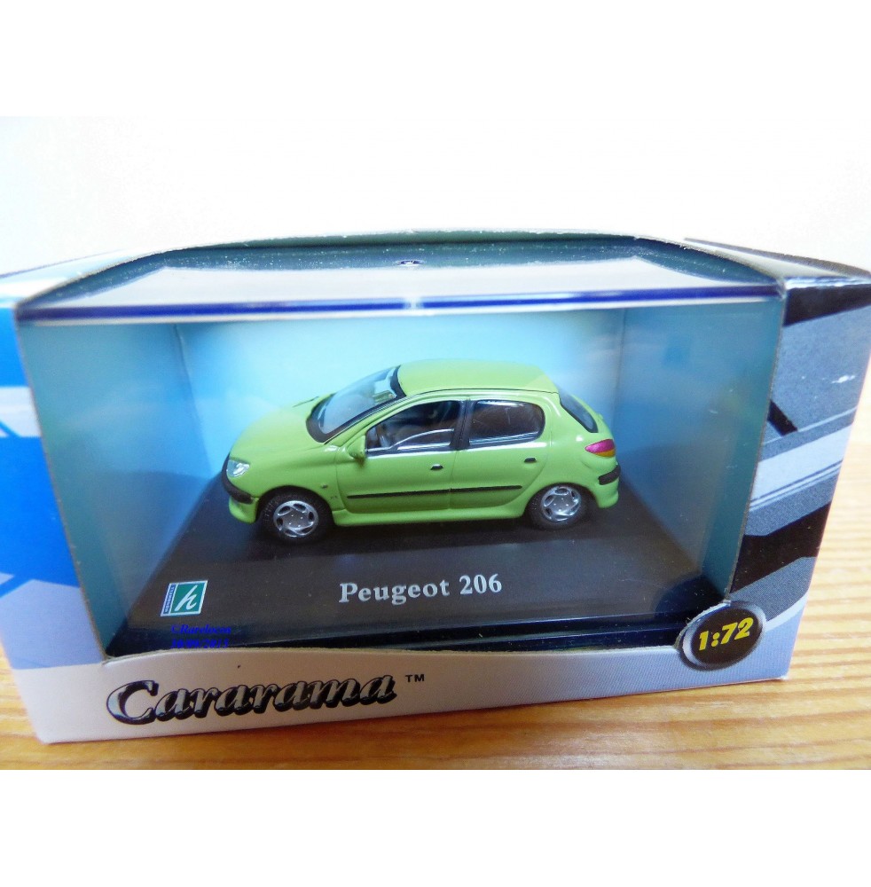 Cararama 1/72 ???, Peugeot 206 vert neuve  BO