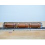 HAG 354 . 04 , wagon plat  à ranchers type Rs chargé de conduites de gaz  SBB  BO