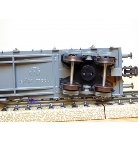 HAG 364 . 04 , wagon plat  à ranchers type Rs chargé de tuyaux   SBB  BO