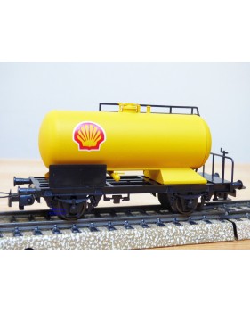 LILIPUT 250 00, wagon citerne à plate forme de serre freins SHELL   ÖBB ou DB ou  SBB   neuf  BO