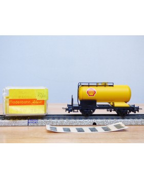 LILIPUT 250 00, wagon citerne à plate forme de serre freins SHELL   ÖBB ou DB ou  SBB   neuf  BO