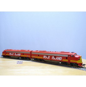 RIVAROSSI 1937, locos diesel EMD E8 A ROCK ISLAND   neuf   BO