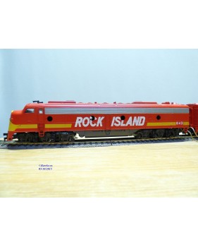 RIVAROSSI 1937, locos diesel EMD E8 A ROCK ISLAND   neuf   BO