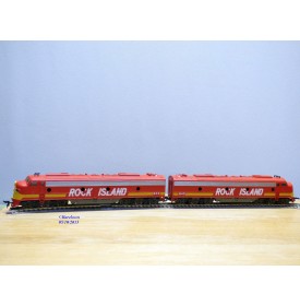 RIVAROSSI 1937, locos diesel EMD E8 A ROCK ISLAND   neuf   BO