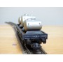 ELECTROTREN  1004,  wagon plat chargé de 3 citernes SEMAT  RENFE  BO