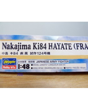 HASEGAWA 09346, chasseur  japonais NAKAJIMA  Ki84 HAYATE ( FRANK ) pré production  Neuf  BO 1/48
