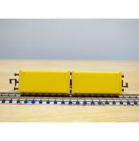 FLEISCHMANN  8233,  wagon plat porte conteneurs chargé de 2 conteneurs de 20' DANZAS   DB  BO   N