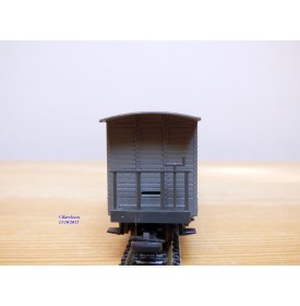 LILIPUT HOe   955,  wagon couvert  à plate forme de serre freins  type GC N°:459  Zillertalbahn   neuf   BO    HOe