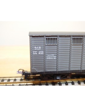 LILIPUT HOe   955,  wagon couvert  à plate forme de serre freins  type GC N°:459  Zillertalbahn   neuf   BO    HOe