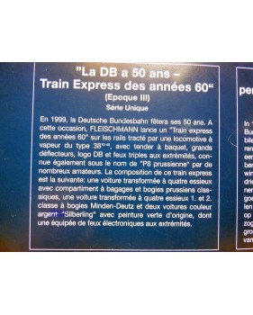 FLEISCHMANN  4896 , coffret  50 Jahre DB -  Eilzug der 60 er Jahre  DB  neuf   BO
