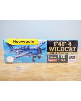 HASEGAWA  53124, chasseur embarqué américain Grumman F4F-4 Wildcat   Neuf   BO  1/72