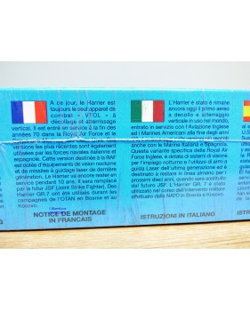 ITALERI 1214,   avion d'attaque à décollage vertical HAWKER HARRIER GR.7  RAF   Neuf    BO  1/72