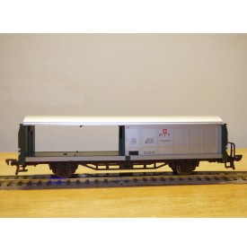 FLEISCHMANN 5336,  wagon couvert postal à parois coulissantes ( Bahnpost)  PTT  SBB  neuf  BO