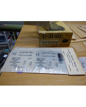 Canadian Railway Model  C.R.M. 109, wagon couvert ancien en bois (  truss rod boxcar ) NYC & HRR   Neuf   BO