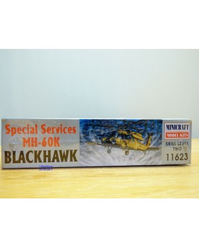 MINICRAFT 11623, hélicoptère SIKORSKI MH-60K  BLACKHAWK Special Services  Neuf  BO 1/48 