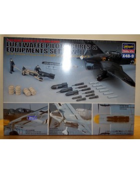 HASEGAWA 36009  /  X48-009, pilotes et équipements Luftwaffe WW II  neuf   BO  1/48