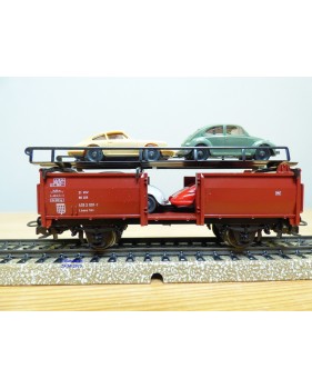 Märklin métal 4617 Wagon surbaissé EVS DB BO