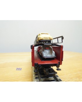 Märklin métal 4617 Wagon surbaissé EVS DB BO
