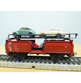 Märklin métal 4617 Wagon surbaissé EVS DB BO
