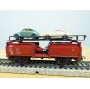 Märklin métal 4617 Wagon surbaissé EVS DB BO