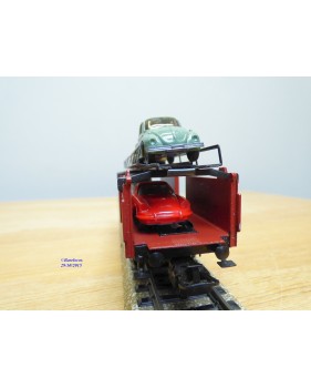 Märklin  4613.9,  wagon porte autos type Laaes 541 chargé 2 VW coccinelles et 2 Porsche 911  Wiking   neuf   DB  BO