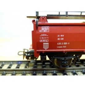 Märklin métal 4617 Wagon surbaissé EVS DB BO