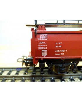Märklin métal 4617 Wagon surbaissé EVS DB BO