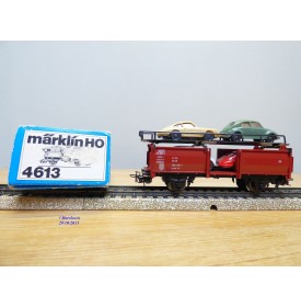 Märklin métal 4617 Wagon surbaissé EVS DB BO