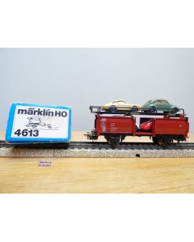 Märklin métal 4617 Wagon surbaissé EVS DB BO