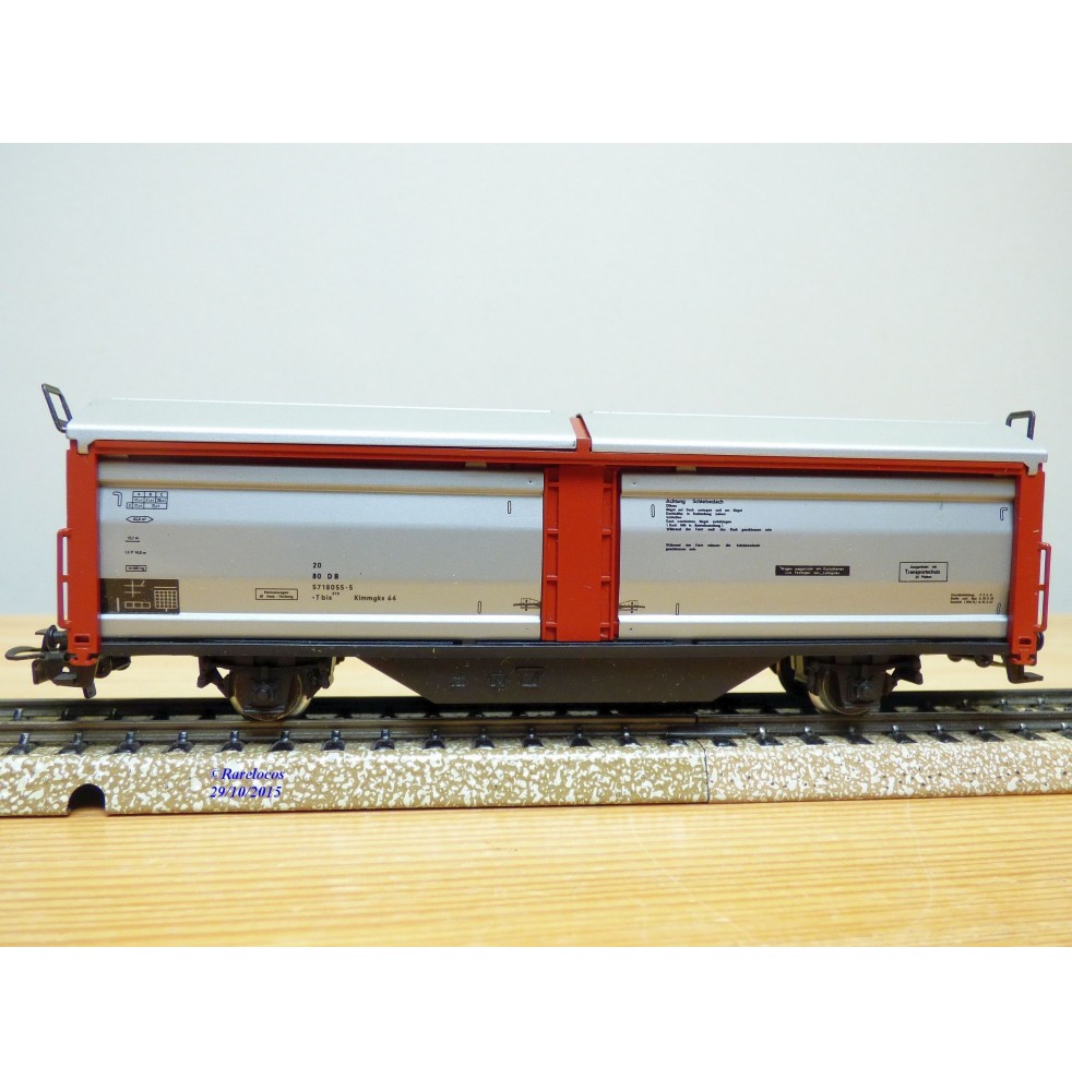 Märklin 4633, wagon à toits et parois coulissants type Klmmgks 66  DB  neuf  BO