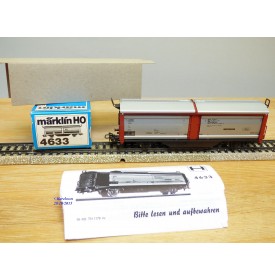 Märklin 4633, wagon à toits et parois coulissants type Klmmgks 66  DB  neuf  BO
